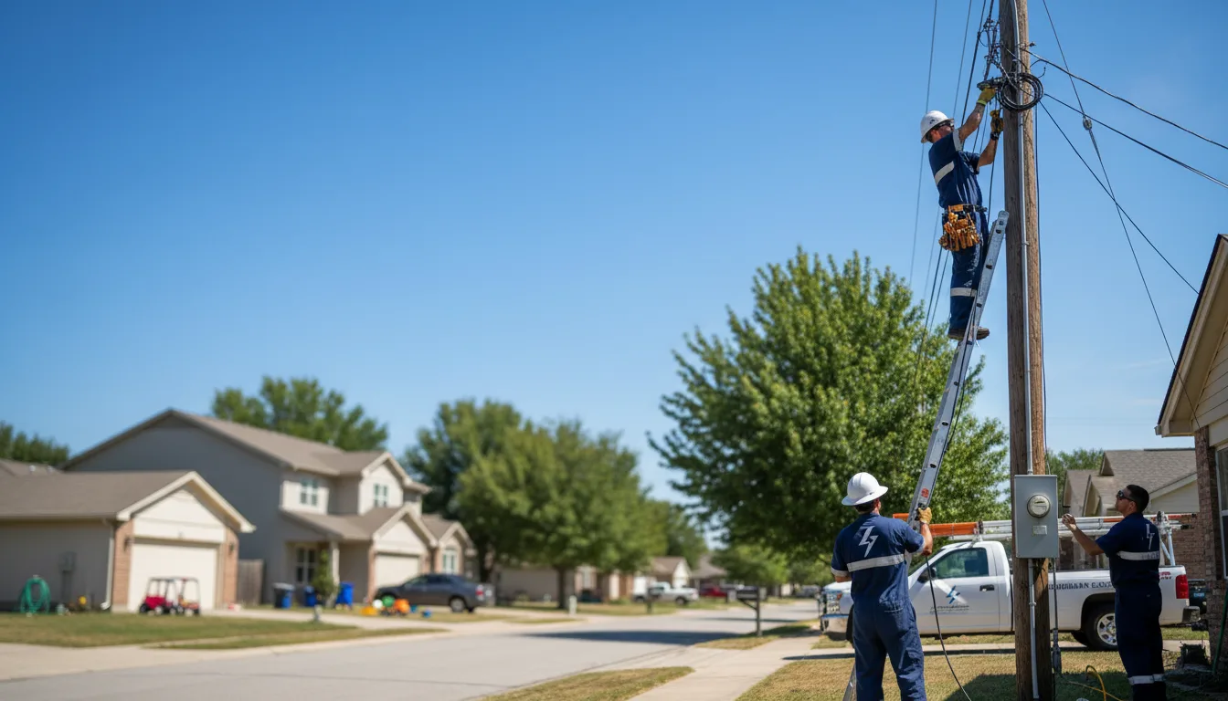 Residential electrician providing installation services in Caspian, MI